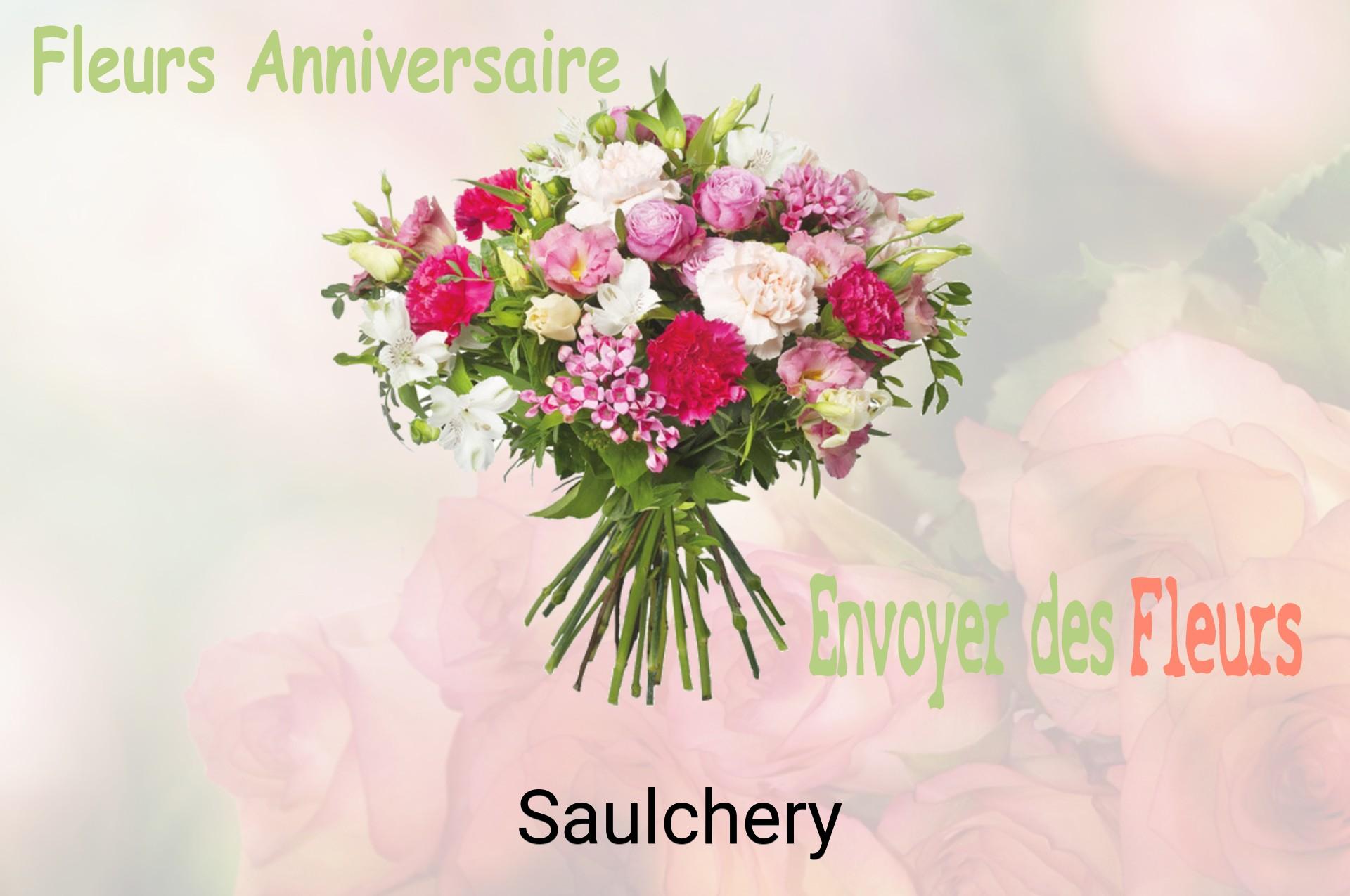 Bouquet de fleurs d’anniversaire livré à Saulchery